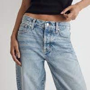 Madewell low slung straight jean